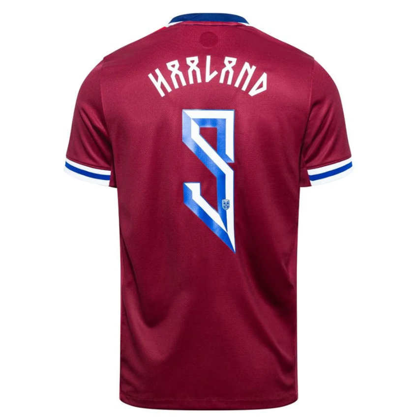 Norge fotballandslag hjemmedrakt 2024/25 Erling Haaland 9 herre fotballdrakt
