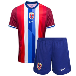 Norge fotballandslag hjemmedrakt 2024/25 barn fotballsett (trøye + shorts)