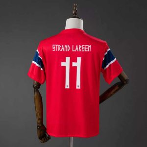 Norge hjemmedrakt VM 2026 herre Jørgen Strand Larsen 11 kortermet fotballdrakt