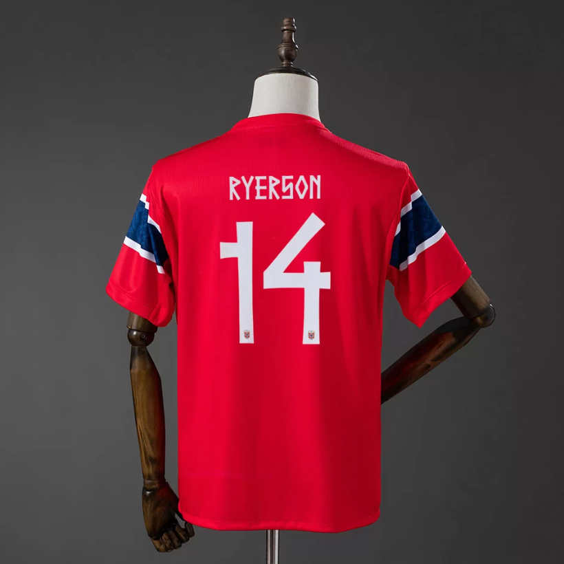 Norge hjemmedrakt VM 2026 herre Julian Ryerson 14 kortermet fotballdrakt