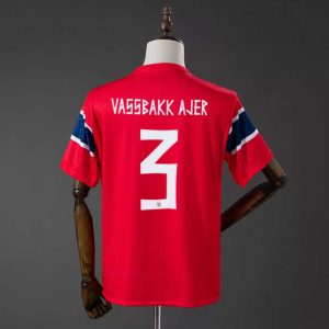 Norge hjemmedrakt VM 2026 herre Kristoffer Ajer 3 kortermet fotballdrakt