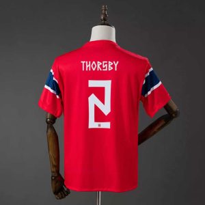Norge hjemmedrakt VM 2026 herre Morten Thorsby 2 kortermet fotballdrakt