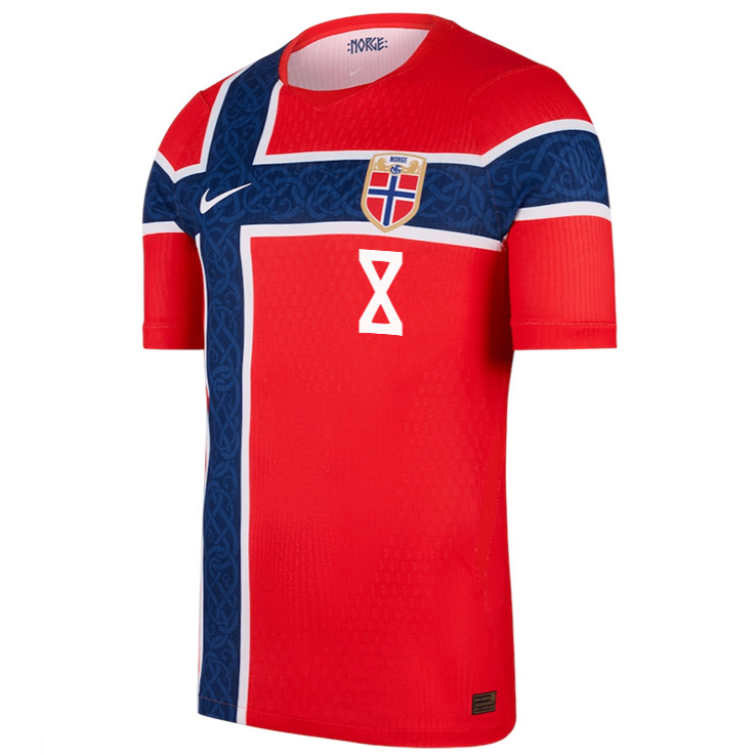 Norge hjemmedrakt VM 2026 herre Sander Berge 8 kortermet fotballdrakt