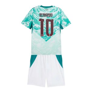 Portugal VM 2026 Bortedraktsett Barn Bernardo Silva 10 Kortermet Fotballdrakt