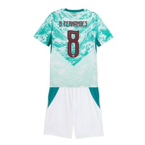 Portugal VM 2026 Bortedraktsett Barn Bruno Fernandes 8 Kortermet Fotballdrakt