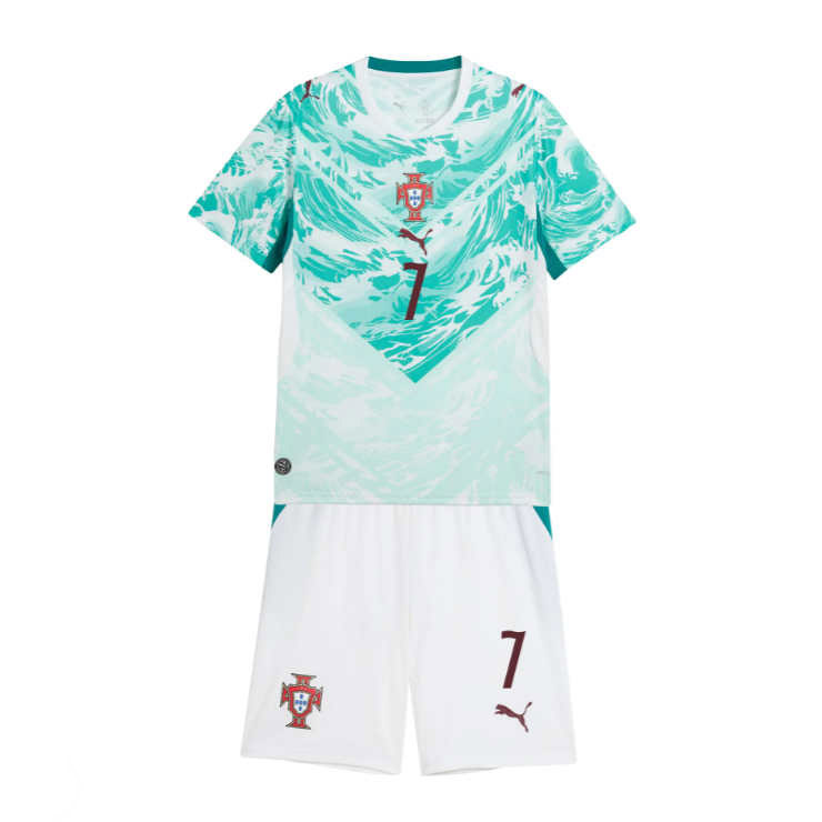 Portugal VM 2026 Bortedraktsett Barn Cristiano Ronaldo 7 Kortermet Fotballdrakt