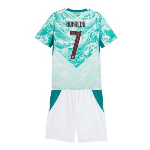 Portugal VM 2026 Bortedraktsett Barn Cristiano Ronaldo 7 Kortermet Fotballdrakt