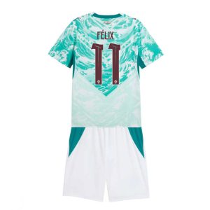 Portugal VM 2026 Bortedraktsett Barn João Félix 11 Kortermet Fotballdrakt