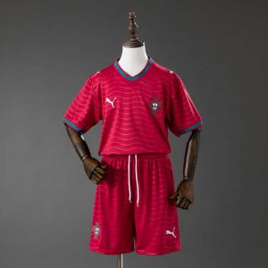 Portugal VM 2026 Hjemmedrakt Barn Kortermet Fotballdraktsett