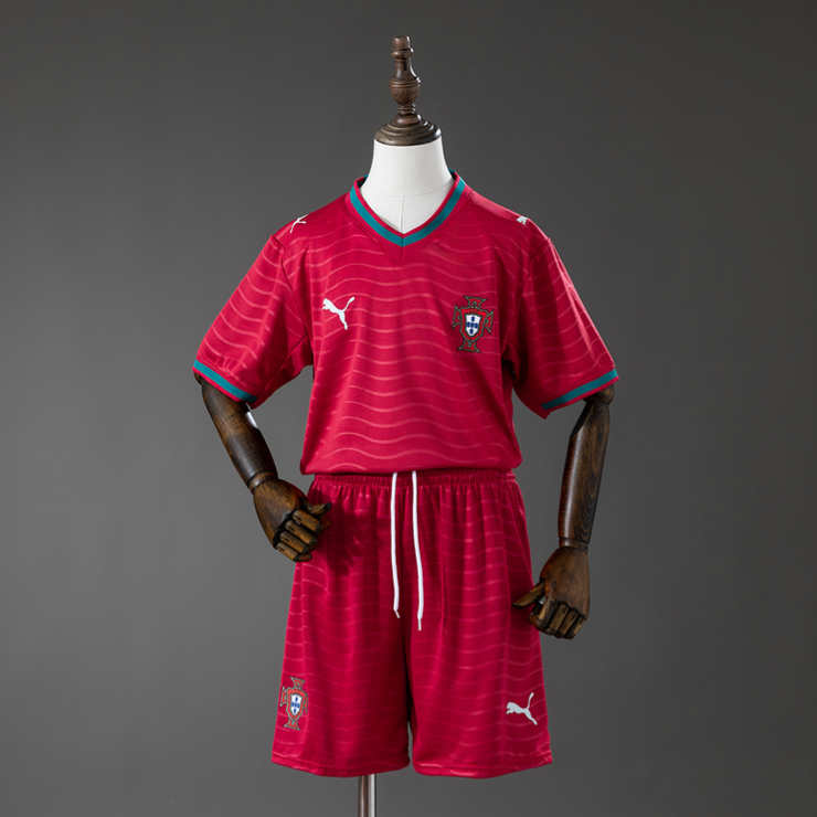 Portugal VM 2026 Hjemmedrakt Barn Kortermet Fotballdraktsett