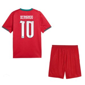 Portugal VM 2026 Hjemmedraktsett Barn Bernardo Silva 10 Kortermet Fotballdrakt