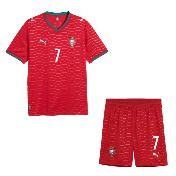 Portugal VM 2026 Hjemmedraktsett Barn Cristiano Ronaldo 7 Kortermet Fotballdrakt