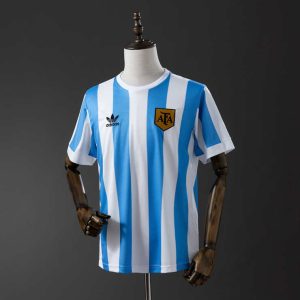 Retro Argentina 1978 Hjemmedrakt Fotballdrakt Herre
