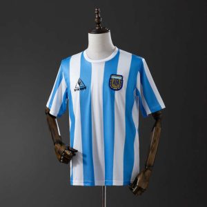 Retro Argentina 1986 Hjemmedrakt Fotballdrakt Herre