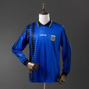 Retro Argentina 1994 Bortedrakt Langermet Herre Fotballdrakt