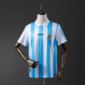 Retro Argentina 1994 Hjemmedrakt Fotballdrakt Herre