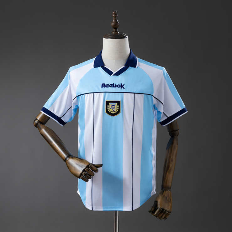 Retro Argentina 2000/01 Hjemmedrakt Fotballdrakt Herre