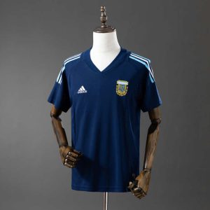 Retro Argentina 2002 Bortedrakt Fotballdrakt Herre