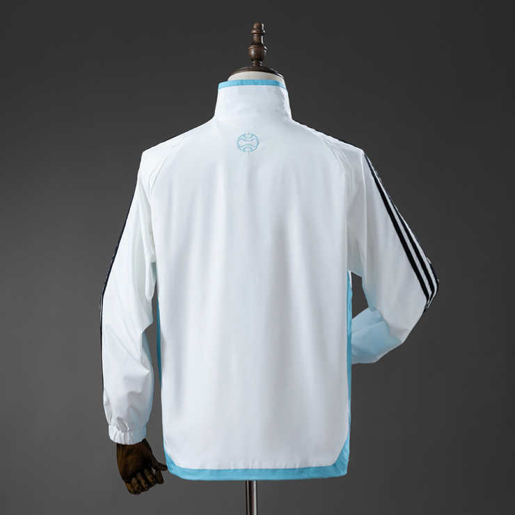 Retro Argentina 2005/06 Vindjakke hvit/blå fotballdrakt herre