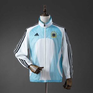 Retro Argentina 2005/06 Vindjakke hvit/blå fotballdrakt herre