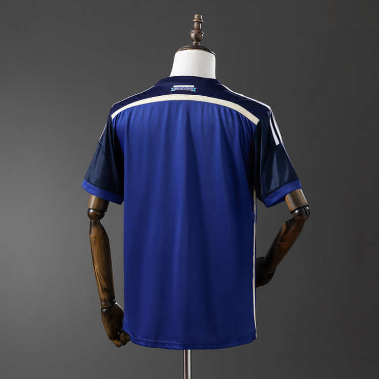 Retro Argentina 2014 Bortedrakt Fotballdrakt Herre