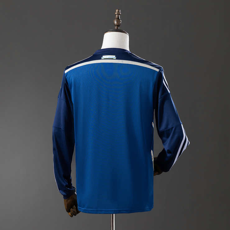 Retro Argentina 2014 Bortedrakt Langermet Herre Fotballdrakt