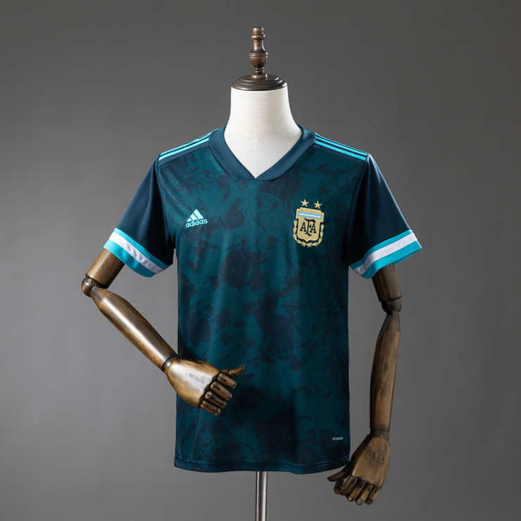 Retro Argentina 2021 Bortedrakt Fotballdrakt Herre
