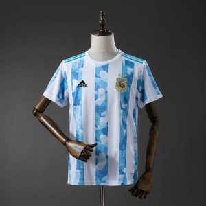Retro Argentina 2021 Hjemmedrakt Fotballdrakt Herre