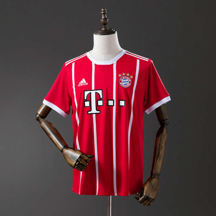 Retro Bayern München 2017/18 Hjemmedrakt Fotballdrakt Herre