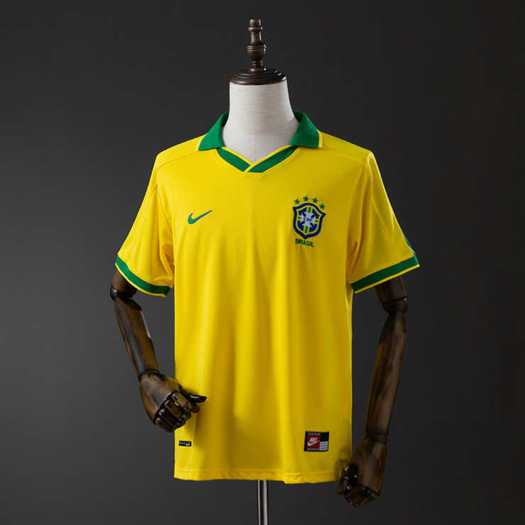 Retro Brasil 1997 Hjemmedrakt Herre Fotballdrakt