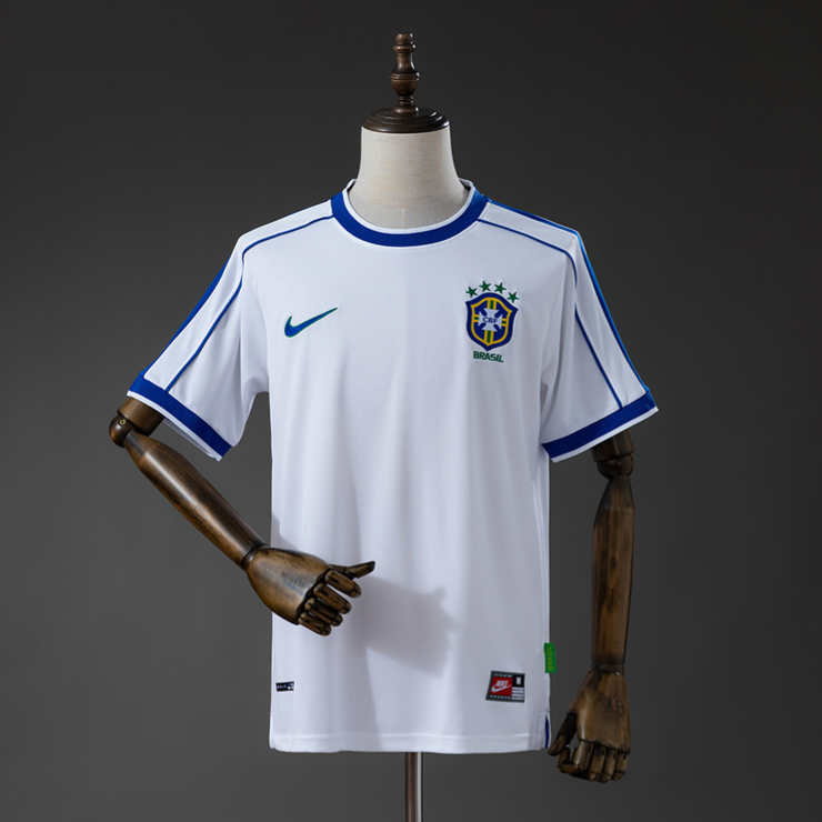 Retro Brasil 1998 Bortedrakt Herre Fotballdrakt