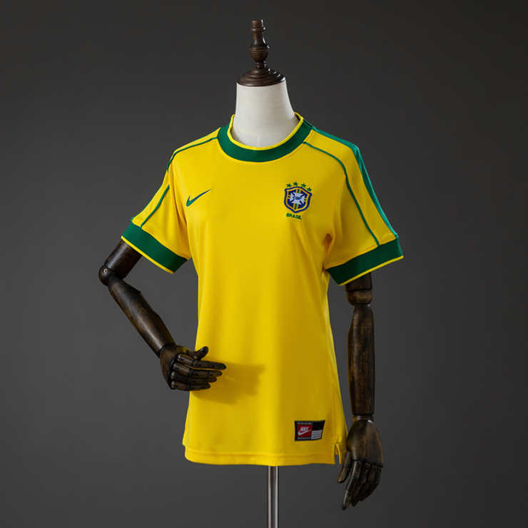 Retro Brasil 1998 Hjemmedrakt Dame Fotballdrakt