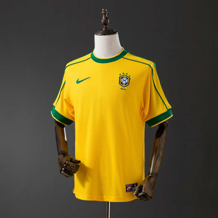 Retro Brasil 1998 Hjemmedrakt Herre Fotballdrakt
