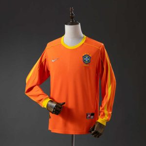 Retro Brasil 1998 Keeperdrakt Langermet Herre Fotballdrakt