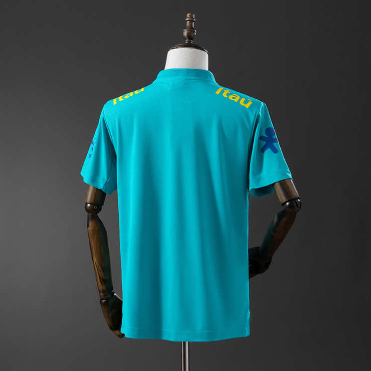 Retro Brasil 2021 Pre-Match Trøye Blå Herre Fotballdrakt