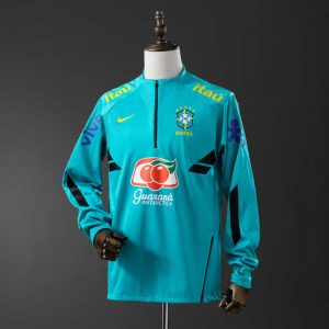 Retro Brasil 2022/23 Treningsgenser Innsjøblå Herre Fotballdrakt