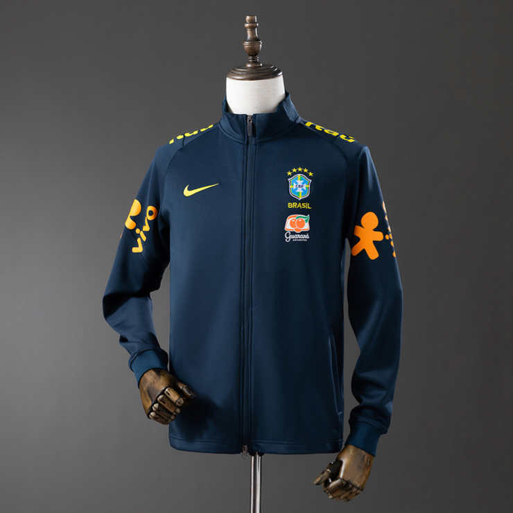 Retro Brasil 2022/23 Vindjakke Kongeblå Herre Fotballdrakt