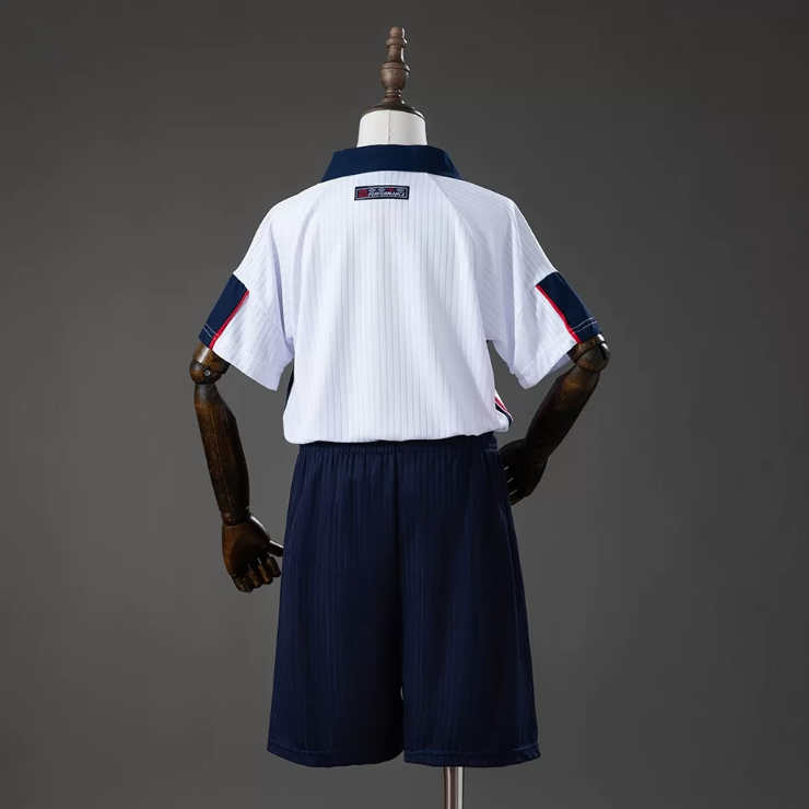 Retro England VM 1998 Hjemmedrakt Barn Fotballdraktsett