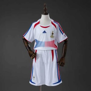 Retro Frankrike VM 2006 Retrodrakt Barn Fotballdraktsett