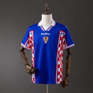 Retro Kroatia 1998 Bortedrakt Herre Fotballdrakt