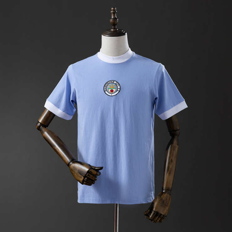 Retro Manchester City 1972 Hjemmedrakt Fotballdrakt Herre