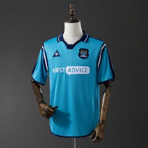 Retro Manchester City 2002/03 Hjemmedrakt Fotballdrakt Herre
