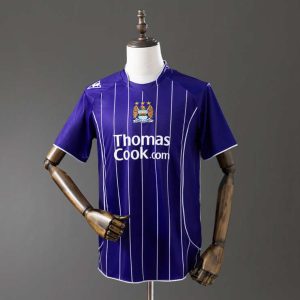 Retro Manchester City 2007/08 Bortedrakt Fotballdrakt Herre