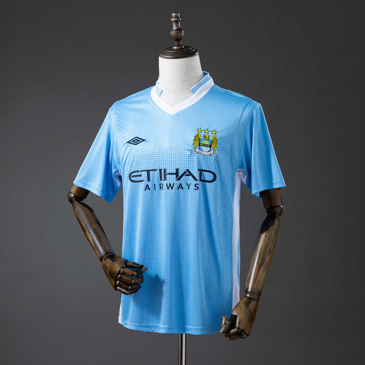 Retro Manchester City 2011/12 Hjemmedrakt Fotballdrakt Herre