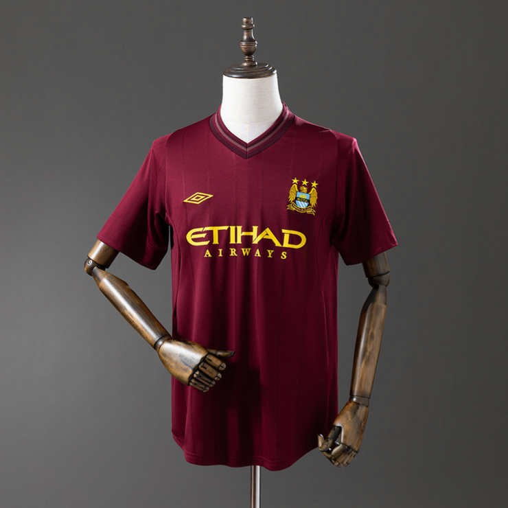 Retro Manchester City 2012/13 Bortedrakt Fotballdrakt Herre