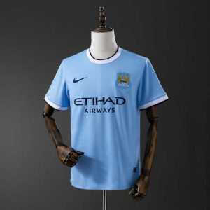 Retro Manchester City 2013/14 Hjemmedrakt Fotballdrakt Herre