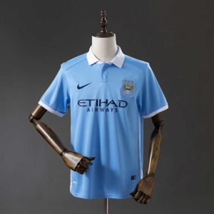 Retro Manchester City 2015/16 Hjemmedrakt Fotballdrakt Herre