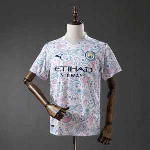 Retro Manchester City 2020/21 Tredjedrakt Fotballdrakt Herre
