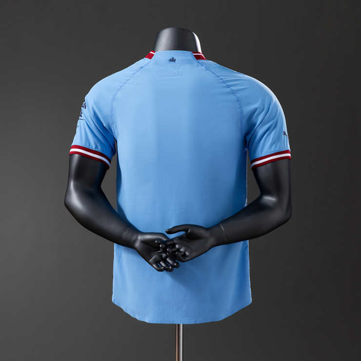 Retro Manchester City 2022/23 Hjemmedrakt Fotballdrakt Herre