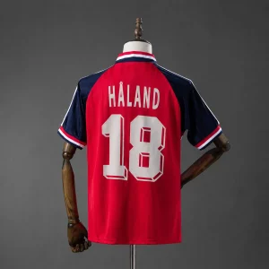 Retro Norge VM 1994 hjemmedrakt – Håland 18 herre fotballdrakt